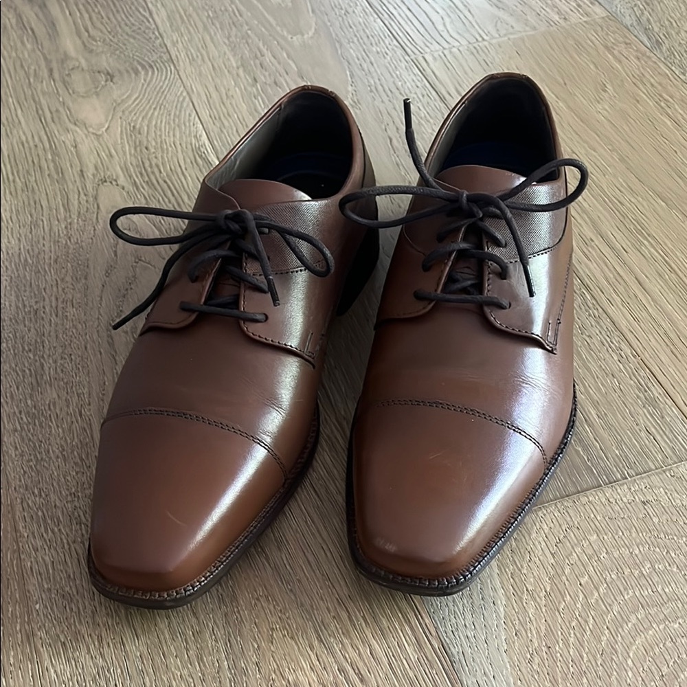 Johnston & Murphy Brown Leather Oxford Shoes